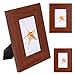Produktbild 3 x Bilderrahmen Fotorahmen Rahmen Bild in Holzoptik für 1 Foto 10 x 15 cm Woods in braun