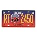 Produktbild Evilandat Blechschild Metallschild Wandbild Dekoschild Nummernschild Premium Garage Design Bunt Vintage Nostalgie 30,5 x 15,5CM