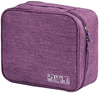Toiletry Bags CAICOLOR Portable Wash Bag Cosmetic Bag Large-capacity Storage Simple Multi-purpose Travel (Color : Purple)
