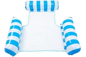 TUXUNQING Aufblasbares Schwimmbett,Aufblasbare Wasserhängematte,luftmatratze Pool,Pool Sessel,4 in 1 Luftmatratzen.Geeignet für Schwimmbad Erwachsene und Kinder aufblasbare Hängematte