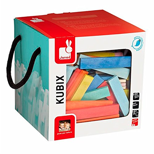 Imagen 5 de Janod 4508068 - Juego de láminas de madera (100 fichas), varios colores