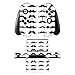 Produktbild Disagu SF-sdi-5542_808 Design Skin/Folie für Nintendo Switch/Controller/Dockingstation - Motiv "Moustache pattern white" klar