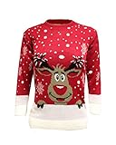 CHILDRENS KIDS BOYS GIRLS KNITTED RETRO NOVELTY CHRISTMAS XMAS JUMPER 3-12 YEARS