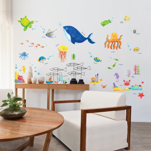 Decowall DW-1311 Unter dem Meer Wandsticker Wandaufkleber Wandtattoo Kinderzimmer - 5