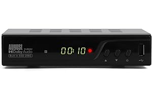 August DVB502 - Décodeur TNT HD avec Disque Dur de 256GB - TNT HD Double Tuner pour Regarder et Enregistrer simultanément, Guide TV sur 7 Jours, HDMI 1080P, Timeshift et Contrôle du Direct