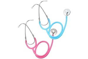 TERRIFI 2 Pack Kids Stethoscope Toy, Nursing Working Stethoscope for Children Role Play Cute Doctor Pretend Game Accessories Functional Toy Gifts