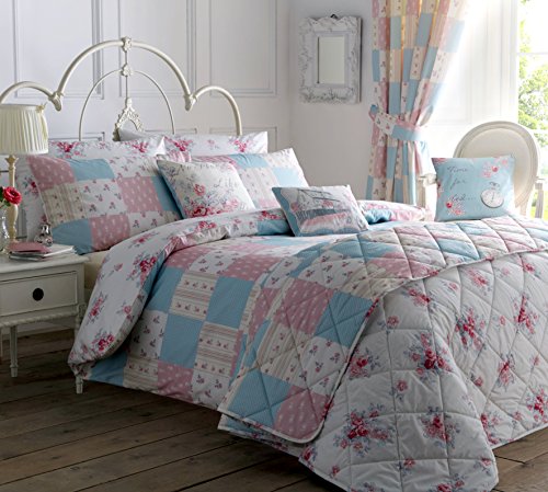 DREAMS AND DRAPES Dreams & Drapes - Patsy - Single Duvet Cover Set in Rose, Includes: 1x Single Duvet Cover and 1x Pillowcase