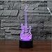 Produktbild Nachtlicht Geschenk 3D Visuelle Schlaf Beleuchtung 7 Farben Ändern Nachtlicht Led Touch Button Rock Gitarre Modellierung Tischlampe Usb Schlafzimmer Dekor S