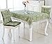 Produktbild HJHY® Tischdecke, Baumwoll-Leinen-Spitze Modernes einfaches Art-aktives Drucken-Kaffeetisch Speisen-hitzebeständiges Tabellen-Tuch-Viereck Wasserdicht und ölbeständig ( größe : 100x100cm )