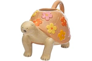 Sass & Belle Tortoise Watering Can – Cute Decorative Mini Indoor Watering Can for Plants, Small Dolomite Flower Watering Jug, Novelty Gifts for Plant Lovers & Quirky Home Decor