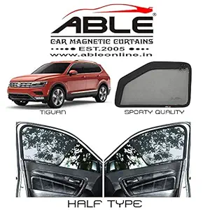 Able Sporty Half Car Magnetic Sun Shade Curtains for Volkswagen TIGUAN Set of 6