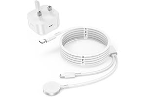CHCELA 𝟐𝟎𝟐𝟒 𝐔𝐩𝐠𝐫𝐚𝐝𝐞𝐝 Apple Watch Charger,2-in-1 USB C Charger for iWatch & iPhone,1M Fast Charging Cable with 20W Fast Wall Charger for Apple Watch Series 8/7/6/5/SE & iPhone14/13/12/AirPods