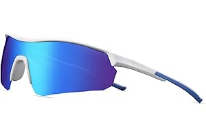 JINGTOPS Gafas Ciclismo para Niños 5 a 16 Años, Gafas de Sol Polarizadas Deportivas Adolescentes, Gafas Ciclista UV400 con Almohadillas Nasales y Montura TR90, Gafas Sol Deportivas para Niñas Niños