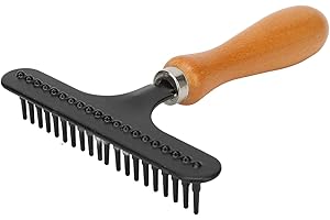 Fuerdich Restauración de alfombras, rastrillo de alfombras de Mano, rastrillo de Peluquero de alfombras, Peluquero de Acero Inoxidable, Alfombra para alfombras y alfombras, rastrillo de