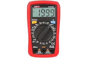 UNI-T Multímetro digital UT131B, comprobador de corriente de tensión AD/DC con capacidad de resistencia, prueba de NCV y medición de temperatura