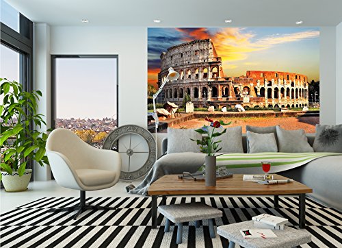 Fototapete Kolosseum in Rom Wand-dekoration – Wandbild Italien Poster-Motiv by GREAT ART (210 x 140 cm) - 9