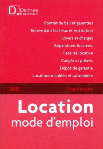 Télécharger Location mode d'emploi 2013 Gratuit