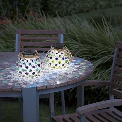 XXL Solar-Leuchtkugel LED Lichteffekte 2er-Set 1,2V mehrfarbig (Gartenbeleuchtung, Terassen-beleuchtung) - 6