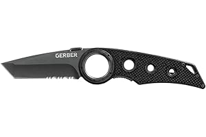 Gerber Couteau de poche pliant, Remix Tactical Folding, Longueur de Lame : 7,6 cm, Noir, 31-003641