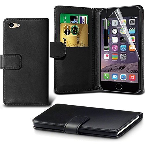iPhone-66s-Case-DN-Alive-Wallet-Book-Case-Flip-Case-PU-Premium-Leather-Black-Card-Holder-iPhone-66s-Cover-Id-Holder-Drop-Resistance-Scratch-Proof-Shockproof-Case-For-iPhone-6