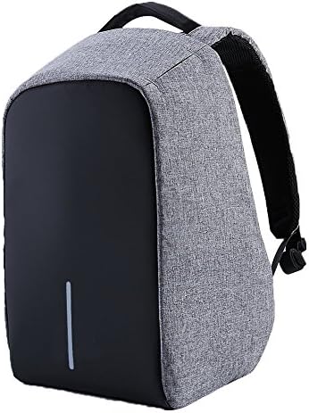Anti-theft Travel Backpack Business Laptop Book School Bag with USB Charging Port for College Student Work Men &amp; Women Lightweight Outdoor Waterproof Travel College Backpack (Grey)