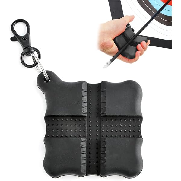 Extracteurs De Flèche En Silicone HENGBIRD - Lot De 4 (noir Et Rouge), Avec Crochet Porte-clés, Pour Arcs