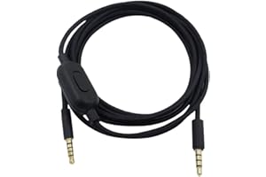 Xingsiyue Reemplazo Cable para Logitech G433/G233/G Pro/G Pro X/HyperX Cloud Alpha/Cloud Mix/PS4/Xbox One/Nintendo Switch - Control del Volumen Cordón con/Función de Silencio
