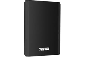 TEYADI 1TB Ultra Slim Portable External Hard Drive USB 3.0 for PC, Laptop, Mac, PS4, Xbox One - Black
