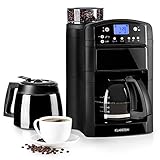 kaffeemaschine mahlgrad einstellen LEISTUNGSSTARK: Ausgestattet mit einem 5 stufigen Mahlwerk brüht die Maschine in kurzer Zeit bis zu zehn Tassen aromatischen Kaffees für einen guten Start in den Tag. Dank integriertem Tropfschutz kann die Kanne gefahrlos von der Platte genommen werden.