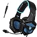 Produktbild [2016 SADES SA807 Neue Veröffentlicht Multi-Platform Neue Xbox one PS4 Gaming Headset] Gaming Headsets Kopfhörer Gaming für neue Xbox one PS4 PC Laptop Mac iPad iPod (Schwarz & Blau)