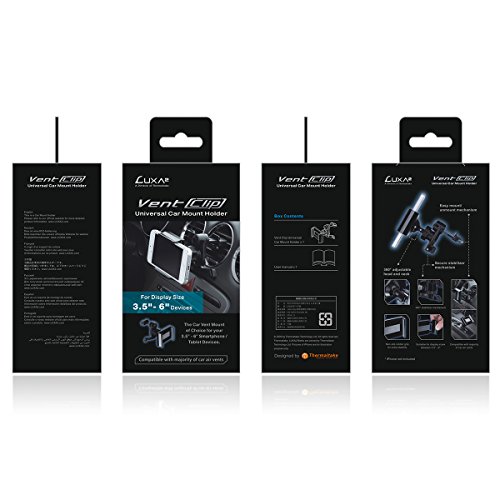 Luxa2 Vent Clip Kfz-Halterung (Lüftungsgitter) für Smartphone - 14