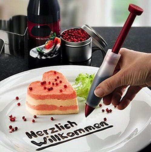 HENGSONG Silikon Sahne Schokolade Dekorieren Spritze, Kuchen Dekorationsstift Keks Plätzchen Gebäck Zuckerguss Dekorieren Pen Cake Cookie Food Deko-Stift - 2