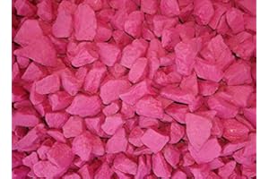 RockinColour Decorative stones, Decorative Garden stones, Hot Pink, Ideal for decorative features, UV stable and weather resistant, safe colour coating. 14kg-15kg