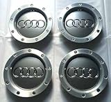 llantas audi a3 18 Juego completo de AUDI 146 mm de diámetro rueda de aleación de centros de rueda Hub Caps x4 insignias Número de pieza 8D0 601 165 K