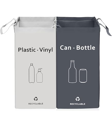Conteneur 100L XXL Pour Bouteilles & Recyclage - Panier Géant Avec Sac Amovible Lavable - Stockage Verre Plastique Canettes Cuisine Bureau Chambre