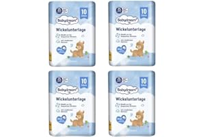 GENERISCH Babydream Wickelunterlagen Sparset 4x10 Stück