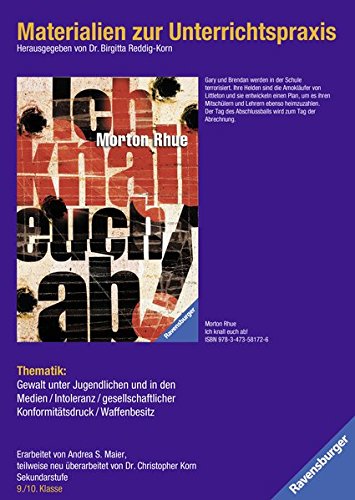 Download Materialien zur Unterrichtspraxis - Morton Rhue: Ich knall euch ab! Download Materialien zur Unterrichtspraxis - Morton Rhue: Ich knall euch ab!