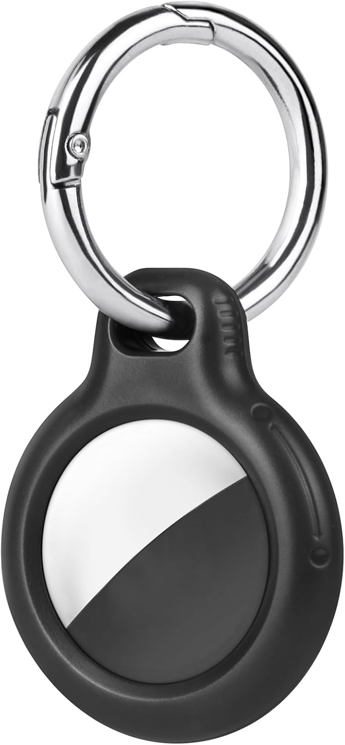Ainiv Llavero para AirTag, 1 Pieza Funda Protectora, Portátil Llavero Impermeable para AirTag 2021, Localizador para Keychain, Mascotas y Mochilas