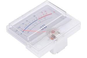 FAFEICY VU Messgerät P-55 Mini-Verstärkerpegel Audio Messgerät ‑20 - + 6 dB Leistungsverstärker DB Messgerät mit Zeiger für Heimwerker und Heimaudio