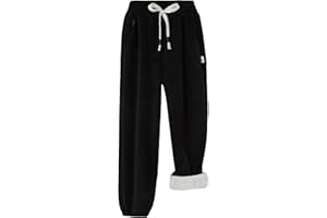 Happy Cherry Garçons Filles Pantalons d'hiver Fleece Enfants Pantalons Chauds Thermiques Jogging Enfant
