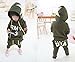 WANGSAURA Little Boys' Pullover Hoodie Pant Set With Pocket Star "USA Army"Print