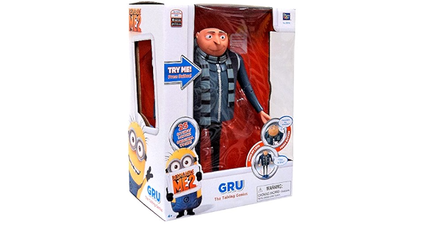 Despicable Me 2 Gru The Talking Genius Action Figure By Thinkway Toys Amazon Co Uk Toys Games