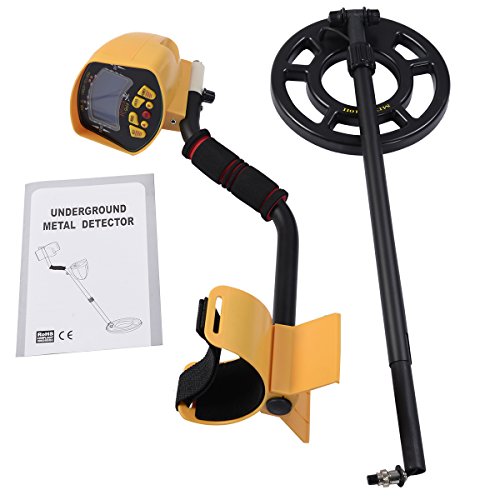 Costway Metalldetektor Metallsuchgerät Metallortungsgerät Suchspule Tiefensonde wasserdichter Suchkopf LCD-Anzeige bis 1,5M - 2