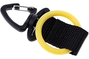 SGerste Underwater Scuba Diving Mouthpiece Webbing Holder Regulator Octopus Retainer - Yellow
