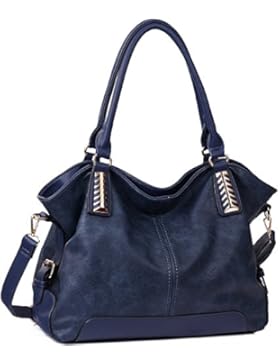 iYaffa Handtaschen Damen Umhängetaschen Hobo PU Leder Geldbörse Top-Griff Taschen Tote Große Schultertaschen Handtaschen...