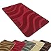 Produktbild WOLTU #544 Badematte Badteppich SYMPHONY Badvorleger Badzimmer Matte Vorleger Duschvorleger Pflegeleicht Flor Vorderseite und gummierte Rückseite Rutschfest 60x100cm Dunkelrot(TPB3506drt2)