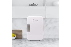 Alivio 4L Portable Mini Fridge - Compact & Efficient Cooling Solution for Home, Office, or On-the-Go (White)