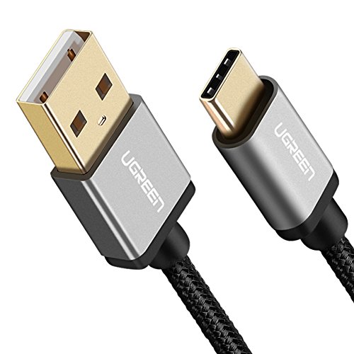 Cable USB C, UGREEN Cable USB Tipo C a USB A 2.0 Nylon Trenzado Carga Rápida para Dispositivos USB Type C Samsung S8 Plus S8 Note 8, Xiaomi Mi A1 Mix 2s, Huawei P9, BQ Aquaris X, LG G6, Sony XZ2(0,5m)