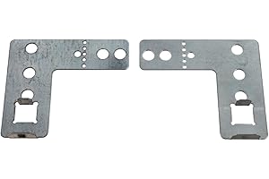 Paxanpax PLD1587 kompatibel für BSH Bosch, Neff, Siemens Multi-Model Fitting Geschirrspüler Halterung Befestigungsset (00165778), Silber