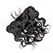 Sunwell 6A Virgin Remy Lace Frontal Closure Body Wave Free Part 13x4 Bleach Knots with Baby Hair, Natural Color 10"